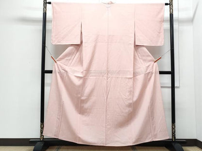 平和屋着物＊夏物　小紋　絽　霞文　反端付き　正絹　逸品　CABJ0986th