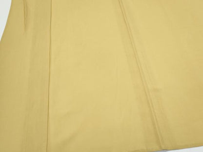 平和屋着物＊夏物　色無地　絽　芥子色　正絹　逸品　CABJ0987th