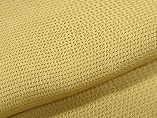平和屋着物＊夏物　色無地　絽　芥子色　正絹　逸品　CABJ0987th