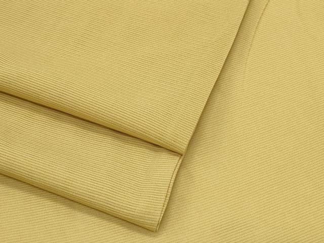平和屋着物＊夏物　色無地　絽　芥子色　正絹　逸品　CABJ0987th