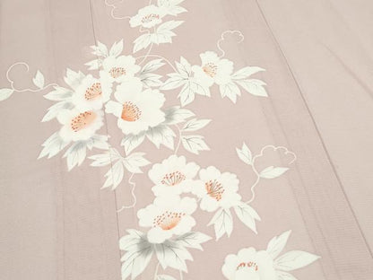 平和屋着物＊夏物　訪問着　絽　手描き　草花文　正絹　逸品　CABJ0988th