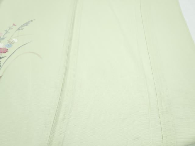 平和屋着物＊夏物　訪問着　絽　友禅　草花文　暈し染め　正絹　逸品　CABJ0990th