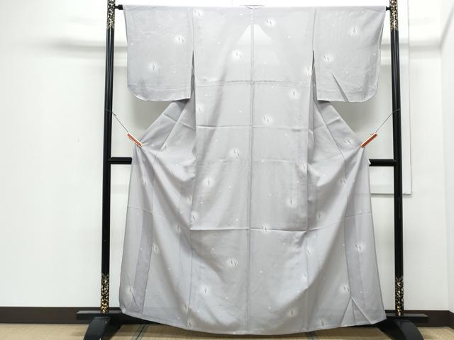 平和屋着物＊夏物　小紋　絽　蛍暈し　成り物　正絹　逸品　CABJ0991th