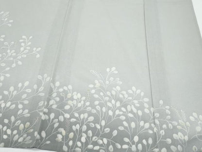 平和屋着物＊夏物　訪問着　絽　草葉文　暈し染め　正絹　逸品　CABJ0992th