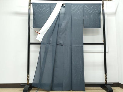 平和屋着物＊夏物　小紋　絽　縞　正絹　逸品　CABJ0993th