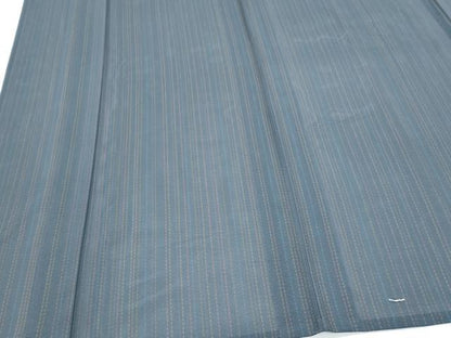 平和屋着物＊夏物　小紋　絽　縞　正絹　逸品　CABJ0993th