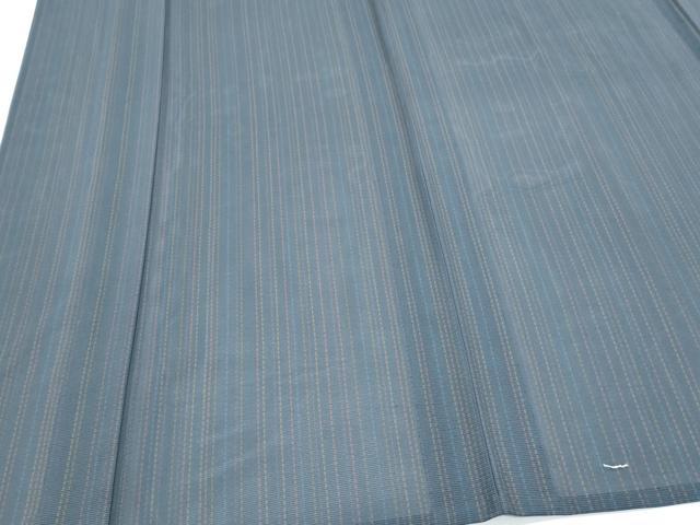 平和屋着物＊夏物　小紋　絽　縞　正絹　逸品　CABJ0993th
