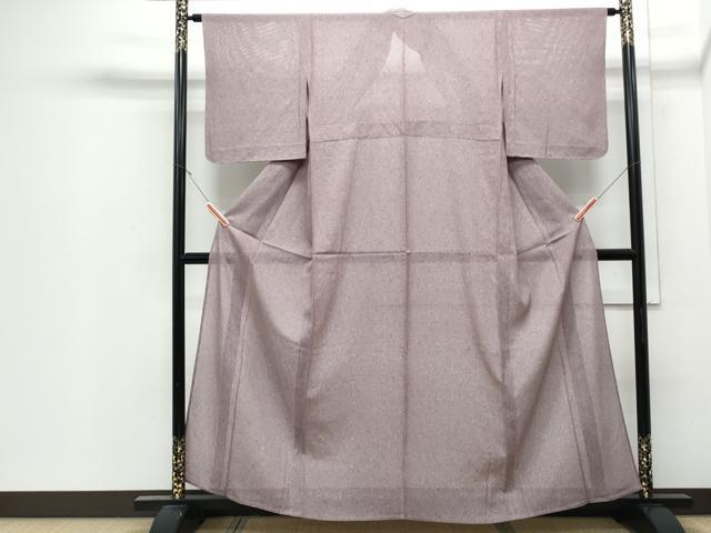 平和屋着物＊夏物　江戸小紋　絽　鮫小紋柄　正絹　逸品　CABJ0994th