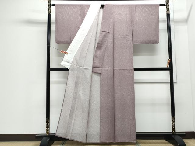 平和屋着物＊夏物　江戸小紋　絽　鮫小紋柄　正絹　逸品　CABJ0994th