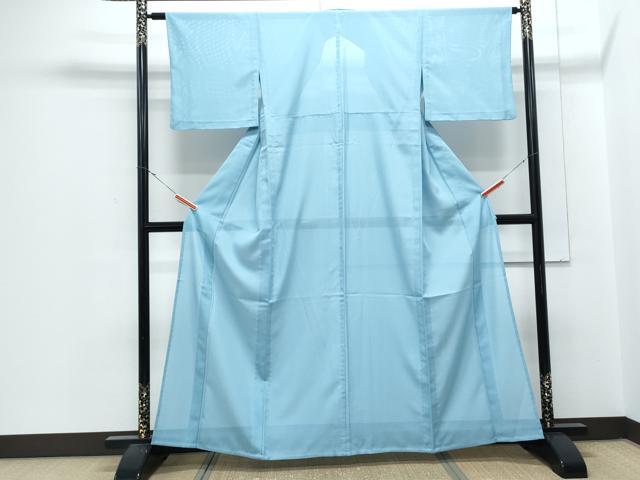 平和屋着物＊夏物　色無地　絽　瓶覗色　洗える着物　CABJ1002th