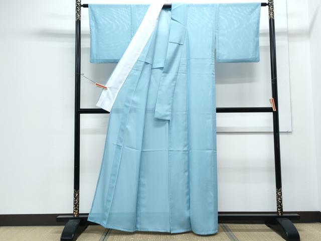 平和屋着物＊夏物　色無地　絽　瓶覗色　洗える着物　CABJ1002th