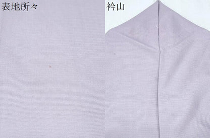 平和屋着物＊夏物　色無地　絽　淡藤色　洗える着物　CABJ1006th