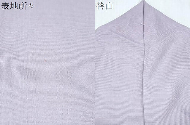 平和屋着物＊夏物　色無地　絽　淡藤色　洗える着物　CABJ1006th