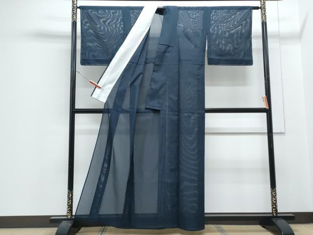 平和屋着物＊夏物　色無地　絽　褐返色　洗える着物　CABJ1007th