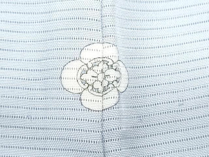 平和屋着物＊夏物　色無地　絽　月白色　正絹　逸品　CABJ1020th