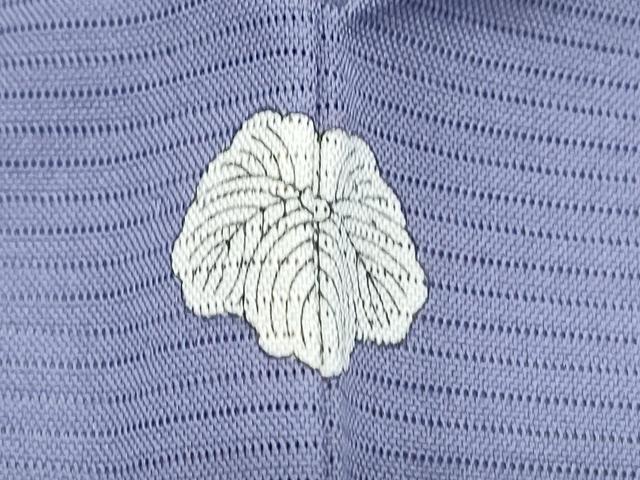 平和屋着物＊夏物　色無地　絽　紫苑色　正絹　逸品　CABJ1021th