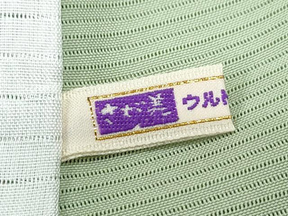 平和屋着物＊夏物　色無地　絽　柳染色　さが美扱い　正絹　逸品　CABJ1022th
