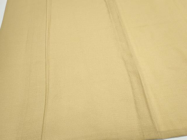 平和屋着物＊夏物　色無地　絽　榛色　正絹　逸品　CABJ1023th