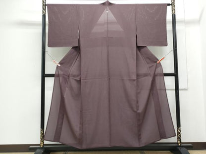 平和屋着物＊夏物　色無地　絽　似せ紫色　正絹　逸品　未使用　CABJ1024th