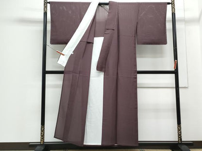 平和屋着物＊夏物　色無地　絽　似せ紫色　正絹　逸品　未使用　CABJ1024th