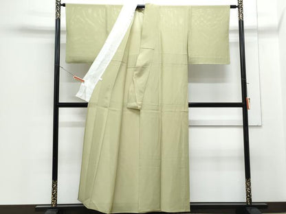 平和屋着物＊夏物　色無地　絽　柳茶色　正絹　逸品　未使用　CABJ1025th