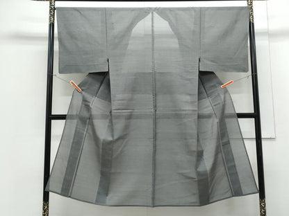 平和屋着物＊夏物　男性　紗紬　120亀甲　総詰め　正絹　逸品　CABJ1032th