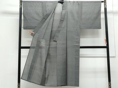 平和屋着物＊夏物　男性　紗紬　120亀甲　総詰め　正絹　逸品　CABJ1032th