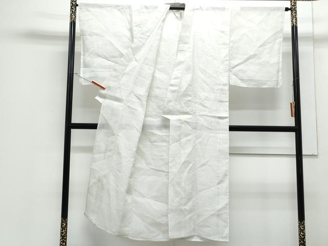 平和屋着物＊夏物　男性　上布　蚊絣　麻　逸品　CABJ1035th