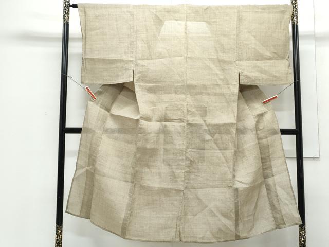 平和屋着物＊夏物　男性　本場小千谷ちぢみ　80亀甲　総詰め　麻　逸品　CABJ1036th