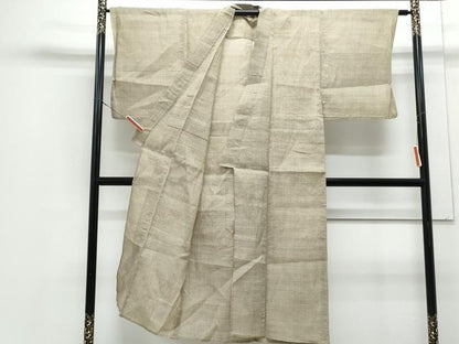 平和屋着物＊夏物　男性　本場小千谷ちぢみ　80亀甲　総詰め　麻　逸品　CABJ1036th