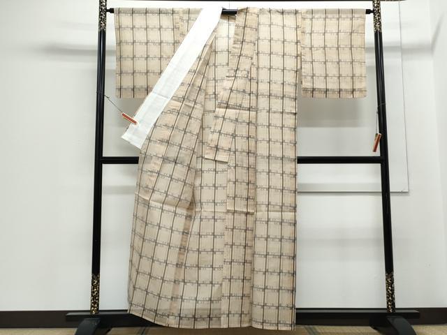 平和屋着物＊夏物　本場琉球絣　夏琉球正絹　逸品　CABJ1037th