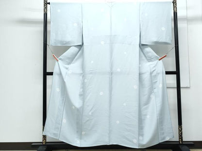 平和屋着物＊夏物　小紋　雪輪文　正絹　逸品　CABJ1038th
