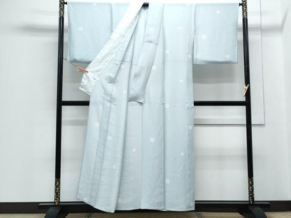 平和屋着物＊夏物　小紋　雪輪文　正絹　逸品　CABJ1038th