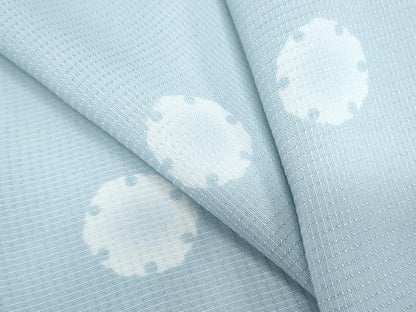 平和屋着物＊夏物　小紋　雪輪文　正絹　逸品　CABJ1038th