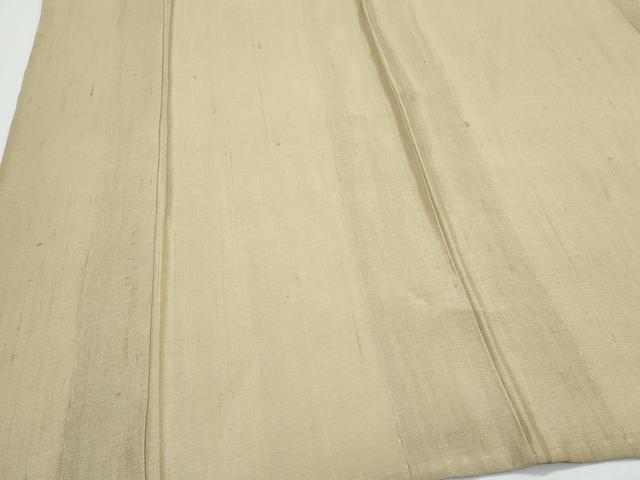 平和屋着物＊夏物　紗紬　色無地　枯色　正絹　逸品　CABJ1039th