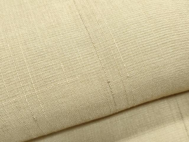 平和屋着物＊夏物　紗紬　色無地　枯色　正絹　逸品　CABJ1039th