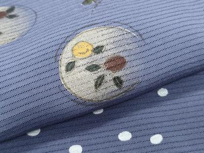 平和屋着物＊夏物　訪問着　絽　刺繍　草花文　金銀彩　正絹　逸品　CABJ1041th