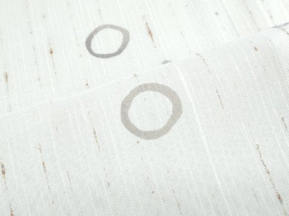 平和屋着物＊夏物　小紋　ぜんまい紬　紗　丸文　正絹　逸品　CABJ1042th