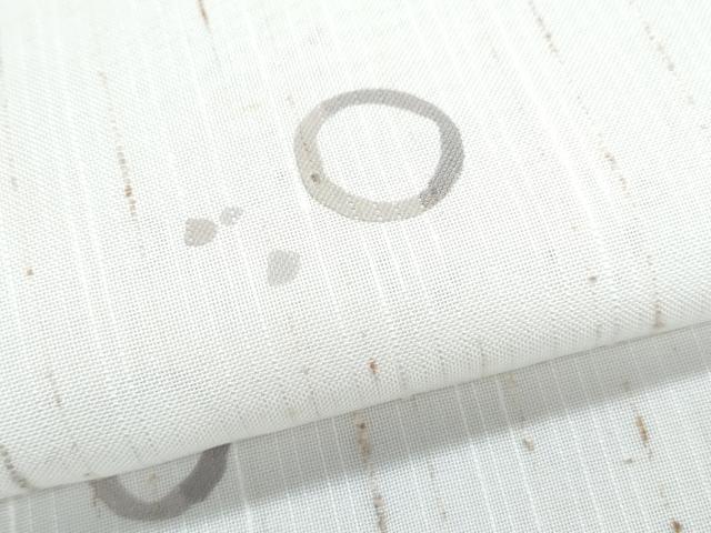 平和屋着物＊夏物　小紋　ぜんまい紬　紗　丸文　正絹　逸品　CABJ1042th