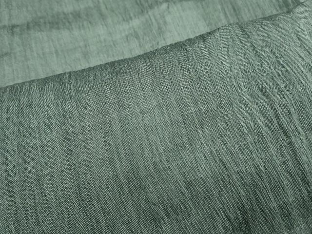 平和屋着物＊夏物　本場小千谷ちぢみ　革色　麻　逸品　CABJ1045th