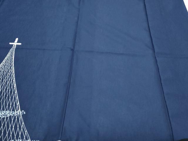 平和屋着物＊夏物　男性　訪問着　紗　舟　洗える着物　CABJ1048th
