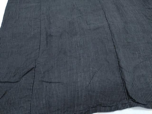 平和屋着物＊夏物　男性　上布　縞　正絹　逸品　CABJ1054th