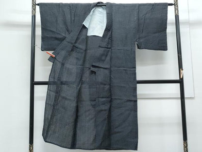 平和屋着物＊夏物　男性　上布　吉祥文　麻　CABJ1055th