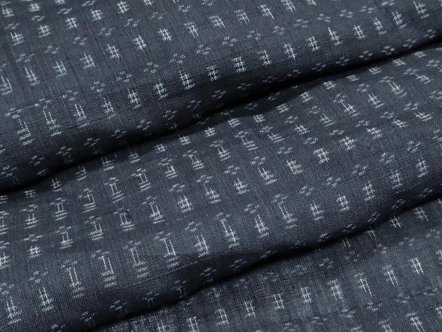 平和屋着物＊夏物　男性　上布　吉祥文　麻　逸品　CABJ1056th