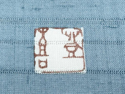平和屋着物＊人間国宝・羽田登喜男  夏物　訪問着　絽紬　流水草花文　正絹　逸品　CABJ1060th