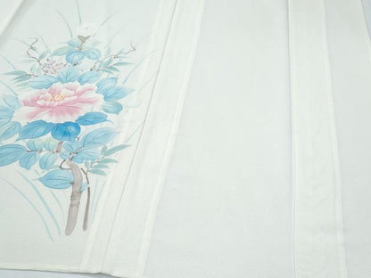 平和屋着物＊夏物　訪問着　絽　手描き　草花文　正絹　逸品　CABJ1061th