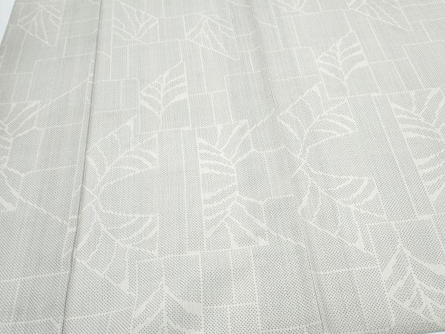 平和屋着物＊夏物　本場大島紬　夏大島　白大島　吉祥文　正絹　逸品　CABJ1062th