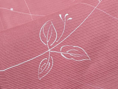 平和屋着物＊夏物　小紋　絽　草花文　正絹　逸品　CABJ1063th