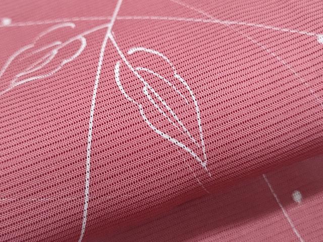 平和屋着物＊夏物　小紋　絽　草花文　正絹　逸品　CABJ1063th