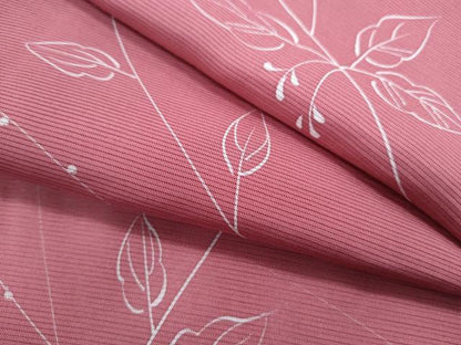 平和屋着物＊夏物　小紋　絽　草花文　正絹　逸品　CABJ1063th